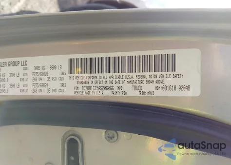 2010 Dodge Ram 1500 Slt/Sport/Trx из США, поврежденный, VIN 1D7RB1CT5AS206066